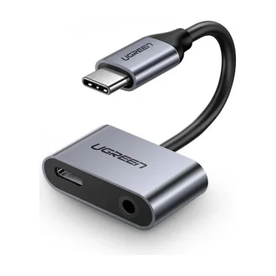 Ugreen 50596, USB 3.2 Gen 1 (3.1 Gen 1) Type-C, 3.5mm, USB 3.2 Gen 1 (3.1 Gen 1) Type-C, Black, Metallic, Huawei P40 / P40 Pro / P30 Pro / P20 / P20 Pro / Mate 20 Pro / Mate 10 Pro / Nova 5 Pro ; Xiaomi..., USB, 10 g