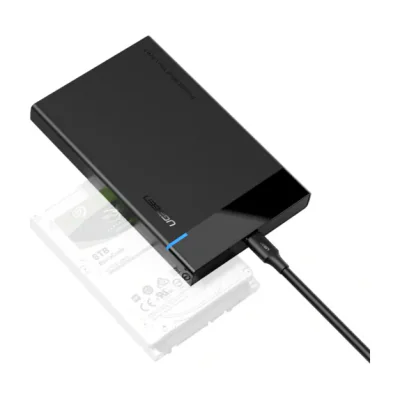 Ugreen 50743, HDD enclosure, 2.5", Serial ATA, Serial ATA II, Serial ATA III, USB connectivity, Black