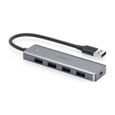 Ugreen 50985, USB 3.2 Gen 1 (3.1 Gen 1) Type-A, USB 3.2 Gen 1 (3.1 Gen 1) Type-A, 5000 Mbit/s, Silver, USB, 104 mm