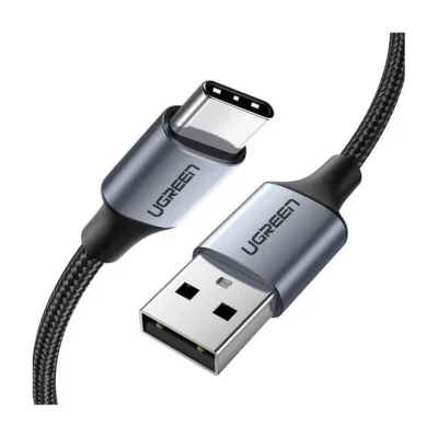 Ugreen 60126, 1 m, USB C, USB A, 0.48 Gbit/s, Black, Grey