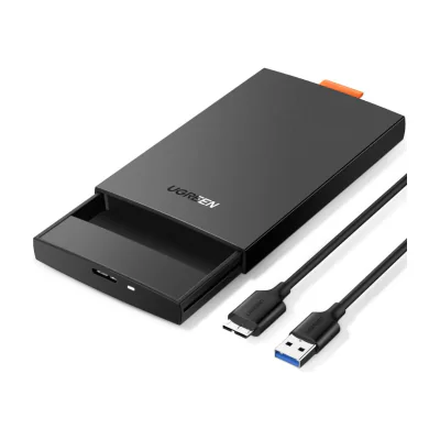 Ugreen 60353, HDD/SSD enclosure, 2.5", Serial ATA III, 5 Gbit/s, USB connectivity, Black