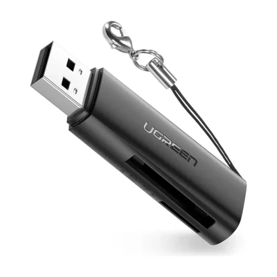 Ugreen 60722, MicroSD (TransFlash), MicroSDHC, MicroSDXC, MiniSDHC, SD, SDHC, SDXC, RS-MMC, MMC, Black, USB 3.2 Gen 1 (3.1 Gen 1), 1 pc(s)
