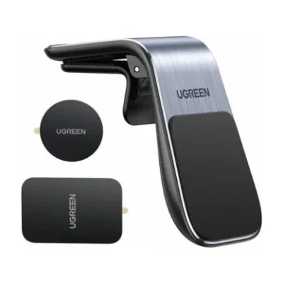 Ugreen 80712B, Mobile phone/Smartphone, Passive holder, Car, Aluminium, Black