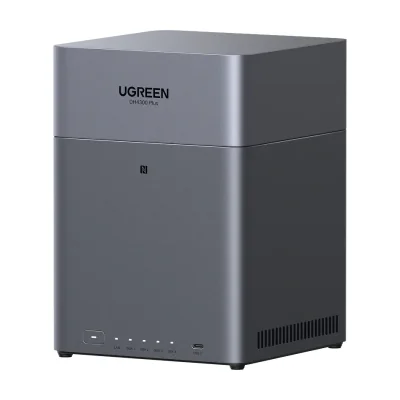 Ugreen DH4300 Plus, NAS, Mini Tower, 8 GB, LPPDDR4X, UGOS Pro, Grey