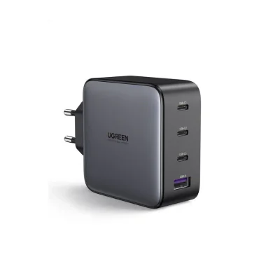 Ugreen Nexode 100W GaN USB-C USB-A Charger, Indoor, AC, 20 V, Black