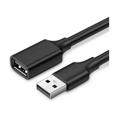 Ugreen USB A To Female Extension Cable Black 1M, 1 m, USB A, USB A, USB 2.0, 0.48 Gbit/s, Black