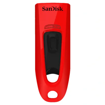 ULTRA 64 GB USB FLASH DRIVE/USB 3.0 UP TO 100MB/S READ RED