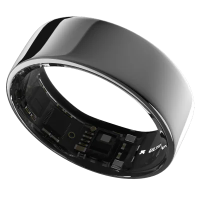 Ultrahuman Ring Air - Smart Ring, Charger, USB Cable / Size-08- Air_Silver