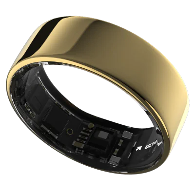 Ultrahuman Ring Air - Smart Ring, Charger, USB Cable / Size-14- Air_Gold