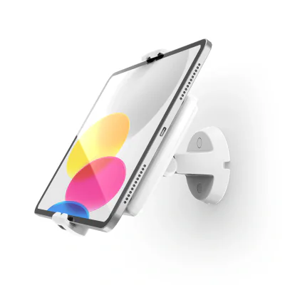 UNIVERSAL TABLET CLING BOW/TILTING WALL MOUNT - WHITE