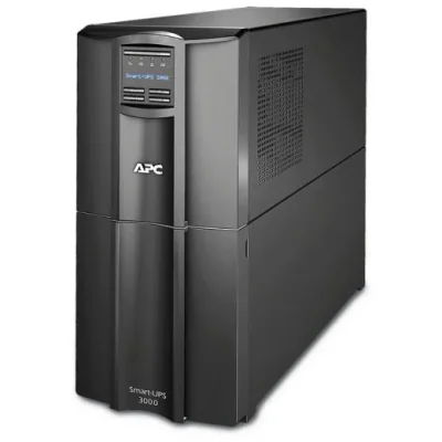 UPS APC Smart-UPS SMT line-interactive / sinusoidala 3000VA / 2700W 8conectori C13 1 conectori C19, baterie RBC55, optional extinderegarantie cu 1/3 ani (WBEXTWAR1YR-SP-04/WBEXTWAR3YR-SP-04)with Smart Conect,3 ani garantie echipament si 2 ani garanti