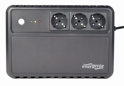 UPS GEMBIRD, Line Int., brick, 800VA/480W, AVR, Schuko x 3, 1 x baterie 12V/8Ah, LED, back-up 1 - 10 min., montabil pe perete, "EG-UPS-3SDT800-01"