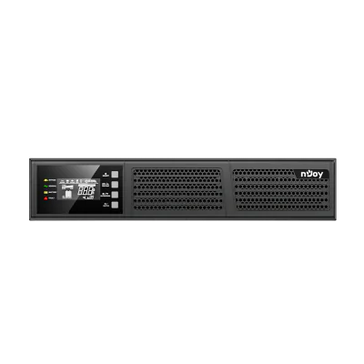 UPS nJoy Runa 2K, 2000VA/1800W, online, dubla conversie, rackabil 2U, ecran LCD, conectori de iesire 4 x IEC-320 C13, 4 x GPL09122L incluseUPS NJOY Runa 2K