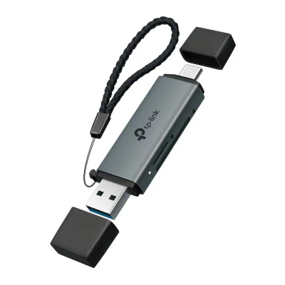 USB3.0 Type-C & Type-A to SD & microSD 3.0 Adapter SPEC: 1 × USB-C Connector, 1 × USB-A Connector, 1 × SD 200MB/s Port, 1 × microSD(TF) 200MB/s Port FEATURE: Dual-card Reading/Writing, Plug and Play, Compact and Durable, Fast Heat Dissipation