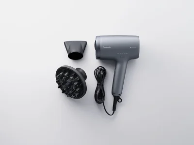 Uscator de par cu tehnologie nanoe & Mineral Ion (1600W, 3 trepte de suflare, 2 capace, duza pentru uscare rapida), EH-NA9N-H825, gri "EH-NA9N-H825"