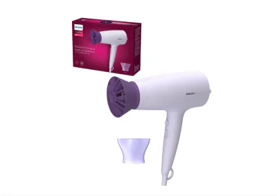 Uscator de par PHILIPS Seria 3000 BHD341/10, 2100W, 2 viteze, 3 trepte temperatura, ThermoProtect, Mov, L x A x I (mm) 90x295x215