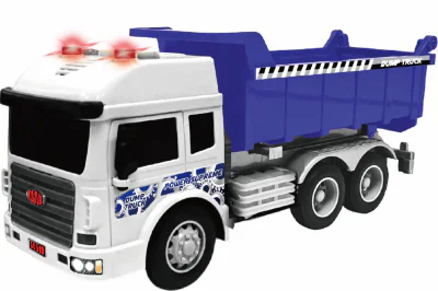 VEHICULE CU LUMINI, SUNETE  SI FRICTIUNE, SCARA 1/14, 27.5CM, BASCULANTA MOV