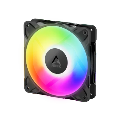 Ventilator Arctic "P12 Pro A-RGB LN", 120mm, 450 - 2000 RPM, FDB, 49 cfm, 4-Pin Fan Plug + 4-Pin Socket/3-Pin A-RGB Plug + 3-Pin Socket, negru, "ACFAN00344A"