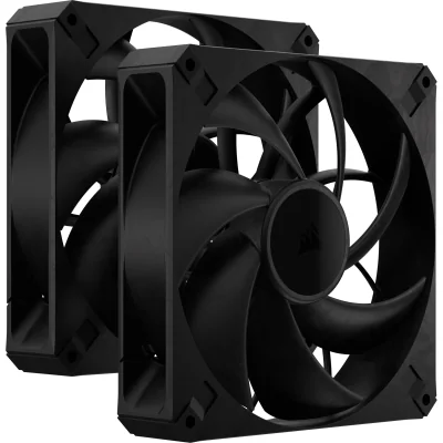 Ventilatoare Carcasa CORSAIR RS140 MAX THICK 2x140mm , viteza 2000 RPM +/- 10%, Airflow: 27.5-104 CFM, Presiune Statica: 0.2-2.4 mm-H2O, Nivel de zgomot: 31dBA