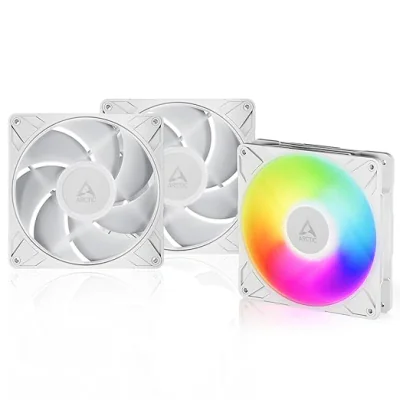 Ventilator PC ARCTIC P14 Pro A-RGB (White) - 3 Pachet