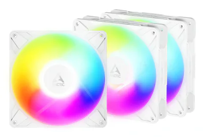 Ventilator PC ARCTIC P14 Pro Reverse A-RGB (White) - 3 Pachet