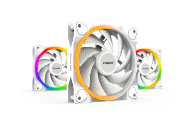 be quiet! Light Wings White | 120mm PWM high-speed Triple-Pack, Fan, 12 cm, 2500 RPM, 88.86 m³/h, White
