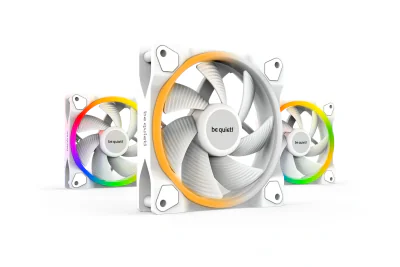 Ventilator PC BE QUIET! Light Wings White | 120mm PWM Triple Pachet
