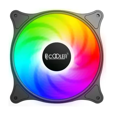 Ventilator PCCooler "FX120", 120mm, 1000 - 2000 RPM, hydraulic bearing, 52.79 cfm, LED ARGB, 4pin PWM, negru, "FX 120 ARGB BK"