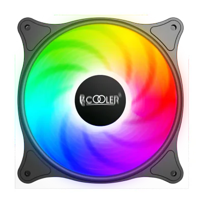 VENTILATOR PCCOOLER PC 120x120x25 mm, RGB LED fix, 3 PIN, Hydro Bearing, fixed LED RGB, 1 buc. in pachet "FX-120-3"