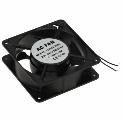 Ventilator pentru dulap rack A19-W-B, fixare în patru puncte, negru