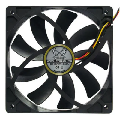 VENTILATOR Scythe, 120 mm 1900 rpm, conector 3 pin, "SY1225SL12SH"