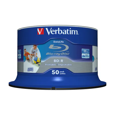 Verbatim 43812, 25 GB, BD-R, Spindle, 50 pc(s)