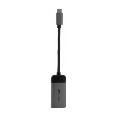 Verbatim 49143, 0.1 m, USB Type-C, HDMI, Male, Female, Straight