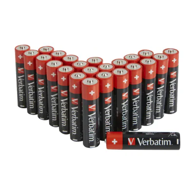 Verbatim 49504, Single-use battery, AAA, Alkaline, 1.5 V, 24 pc(s), -18 - 50 °C