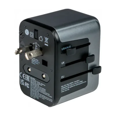 Verbatim 49545, Universal, Universal, Type A, Type B, Type C (Europlug), Type E (FR), Type F, Type G (UK), Type I (AU), Type J (CH),..., Type A, Type B, Type C, Type D (UK), Type E (FR), Type F, Type G (UK), Type H (IL), Type I (AU),..., 100 - 250 V, 50 - 60 Hz