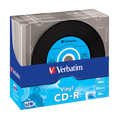 Verbatim CD-R AZO Data Vinyl, 52x, CD-R, 700 MB, 10 pc(s)
