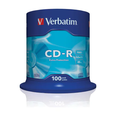 Verbatim CD-R Extra Protection, 52x, CD-R, 120 mm, 700 MB, Cakebox, 100 pc(s)