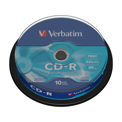 Verbatim CD-R Extra Protection, 52x, CD-R, 700 MB, Spindle, 10 pc(s)