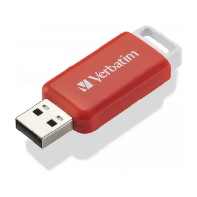 Verbatim DataBar, 16 GB, USB Type-A, 2.0, Slide, 9.1 g, Red