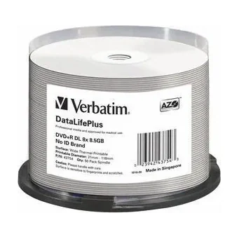 Verbatim DataLifePlus, DVD+R DL, Spindle, 50 pc(s), 8.5 GB