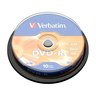 Verbatim DVD-R Matt Silver, DVD-R, 120 mm, Spindle, 10 pc(s), 4.7 GB