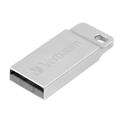 Verbatim Metal Executive - USB Drive 64 GB - Silver, 64 GB, USB Type-A, 2.0, Capless, 3.6 g, Silver