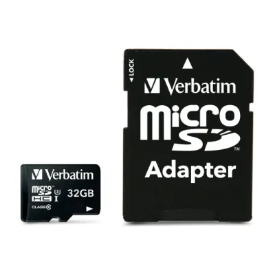 Verbatim Pro, 32 GB, MicroSDHC, Class 10, UHS, 90 MB/s, 45 MB/s