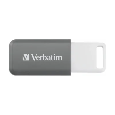 Verbatim V DataBar, 128 GB, USB Type-A, 2.0, Slide, 9.1 g, Grey