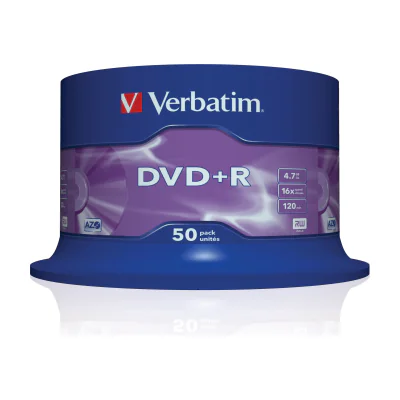 Verbatim VB-DPR47S3A, DVD+R, 120 mm, Spindle, 50 pc(s), 4.7 GB