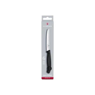 Victorinox Knife Set with serrated edge 6pcs 11cm black Schwarz 6 7833 6 Victorinox7833 Victorinox 7833 (6.7833.6)