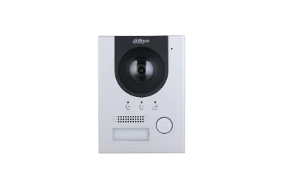 Videointerfon de exterior IP Dahua, 1 familie, 2MP, aplicatie la telefon mobil, aparent/incastrat, 2 fire, PoE, IP65, IK07, aluminiu