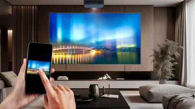 Videoproiector Optoma UHZ68LV, 4 K UHD 3840*2160, 5.000 lumeni, 3.200.000:1, 16:9/ 4:3, dimensiune maxima imagine 301'', laser 30.000 ore, distanta maxima de proiectie 10m, zoom 1.6x, 3* HDMI, 1 x USB-A power 1.5A, 2 x USB-A power 0.9A, 1 x 3D sync, 