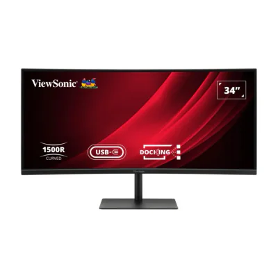 Viewsonic VG3419C-2, 86.4 cm (34"), 3440 x 1440 pixels, UltraWide Quad HD, LED, 3.5 ms, Black