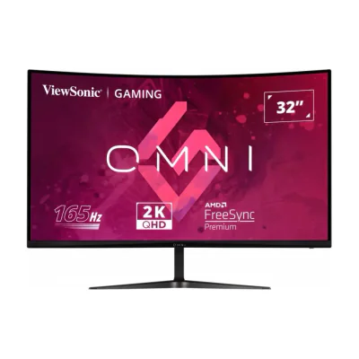 Viewsonic VX Series VX3218C-2K, 81.3 cm (32"), 2560 x 1440 pixels, Quad HD, LED, 1 ms, Black